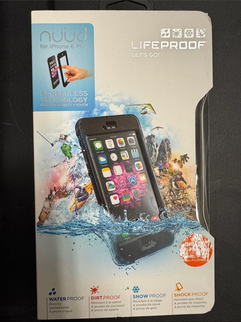 LifeProof nuud Waterproof Case for iPhone 6 Plus - Black